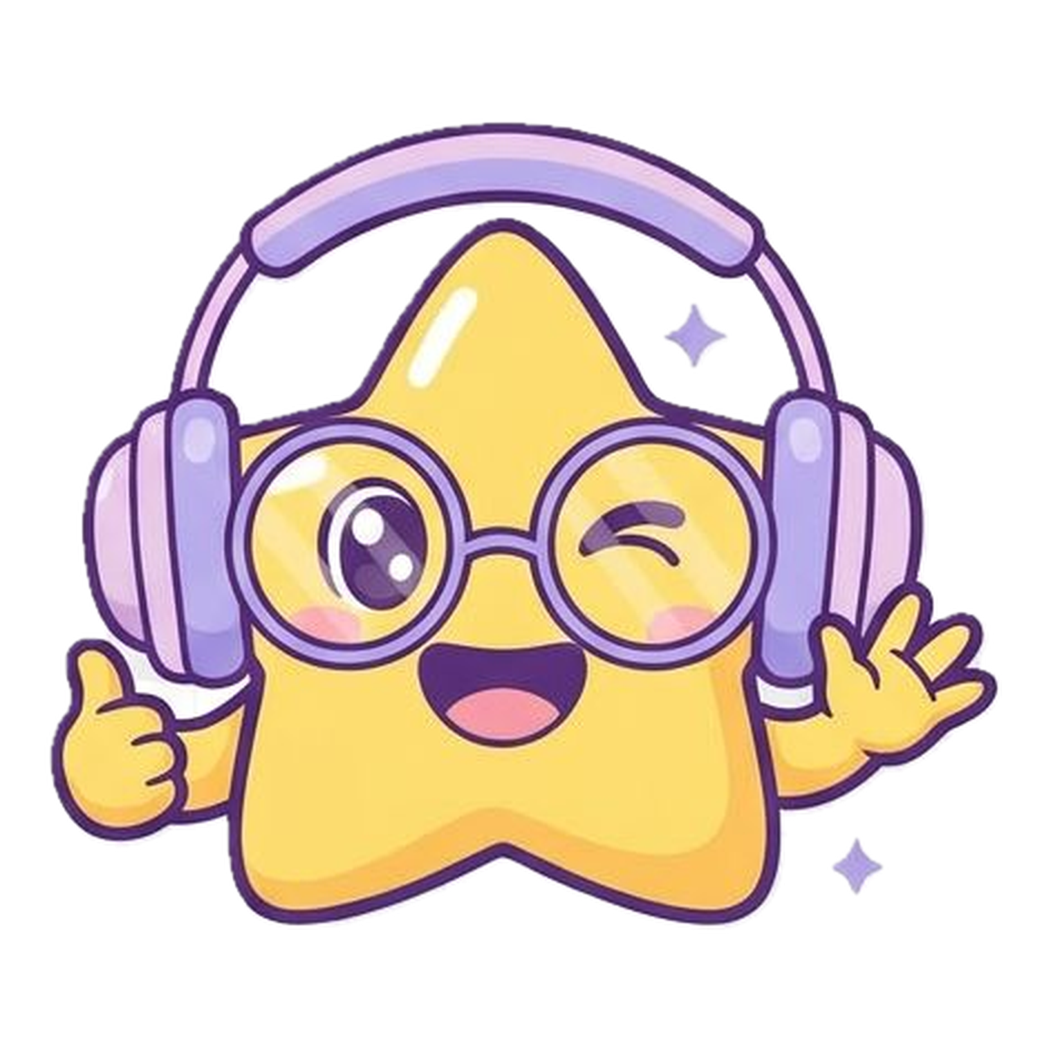 StarSpeaky waving star mascot